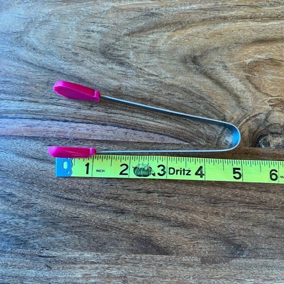 Stainless Steel & Silicone Tongs With Colorful Shell And Flower Designs Set Of 6 - Picture 7 of 8